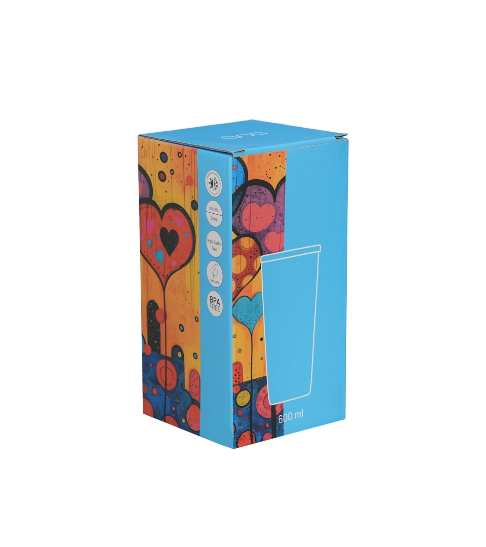 Kubek termiczny prosty MODERN HEARTS