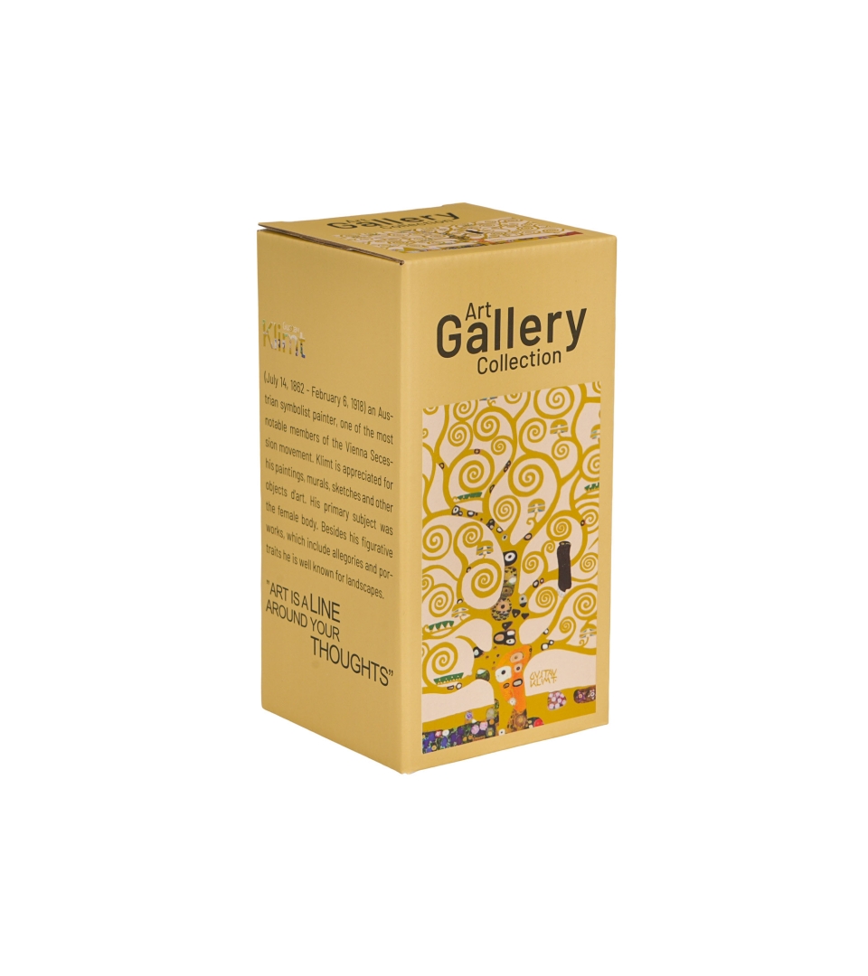 Kubek termiczny prosty TREE OF LIFE ECRU inspired by Klimt