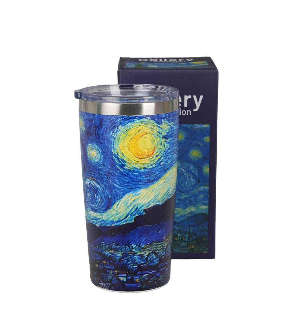 Kubek termiczny prosty STARRY NIGHT inspired by Van Gogh