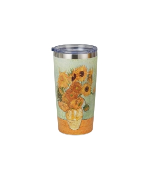 Kubek termiczny prosty SUNFLOWERS inspired by Van Gogh