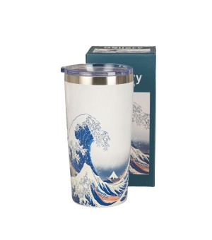 Kubek termiczny prosty THE GREAT WAVE inspired by K. Hokusai
