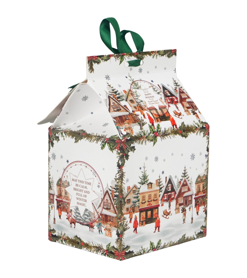 Kubek z zaparzaczem w opakowaniu domek CHRISTMAS VILLAGE