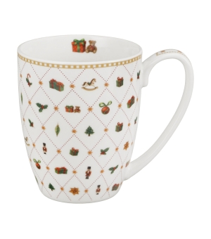 Kubek classic w pudełku z kokardą ORNAMENT JOY