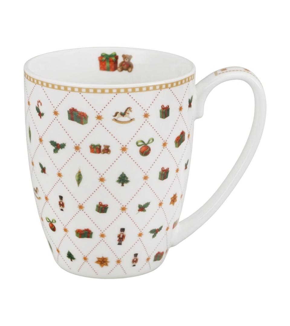 Kubek classic w pudełku z kokardą ORNAMENT JOY