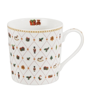 Kubek w opakowaniu domek ORNAMENT JOY