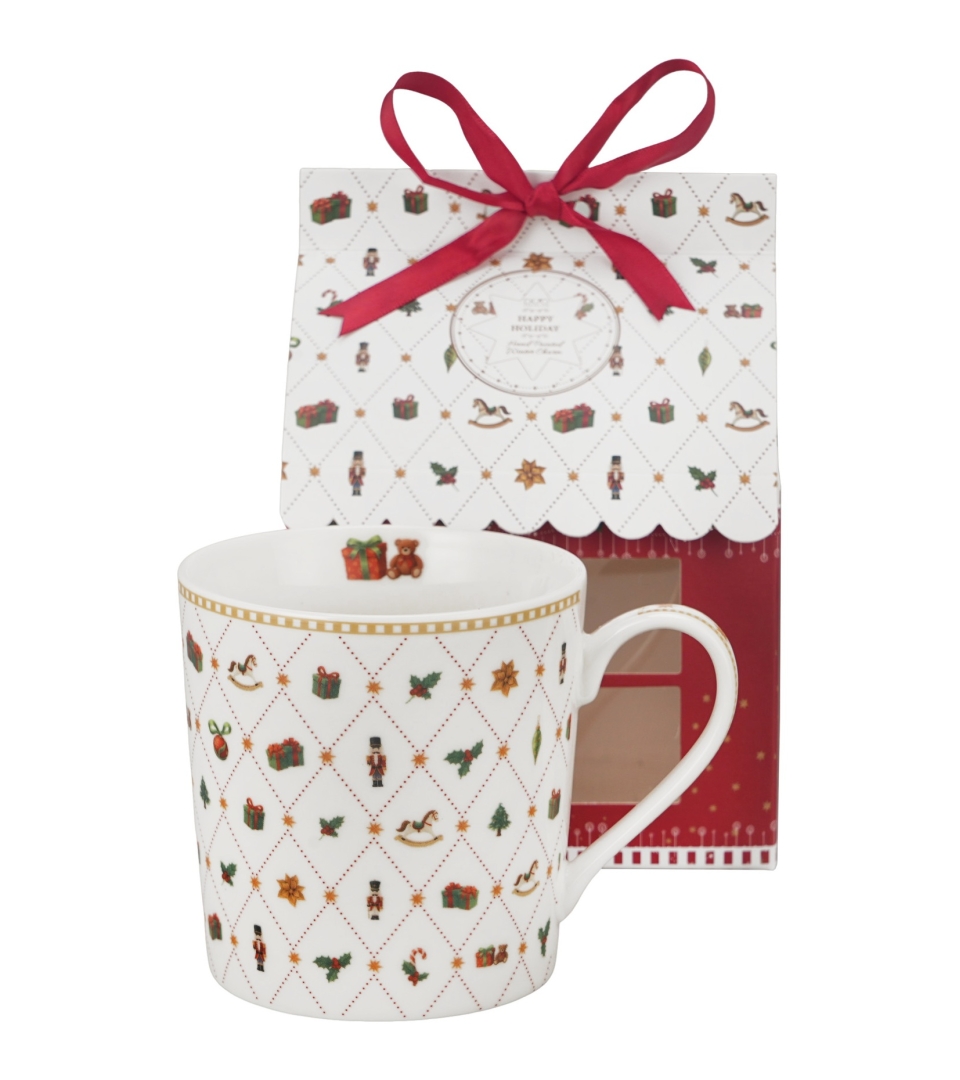 Kubek w opakowaniu domek ORNAMENT JOY