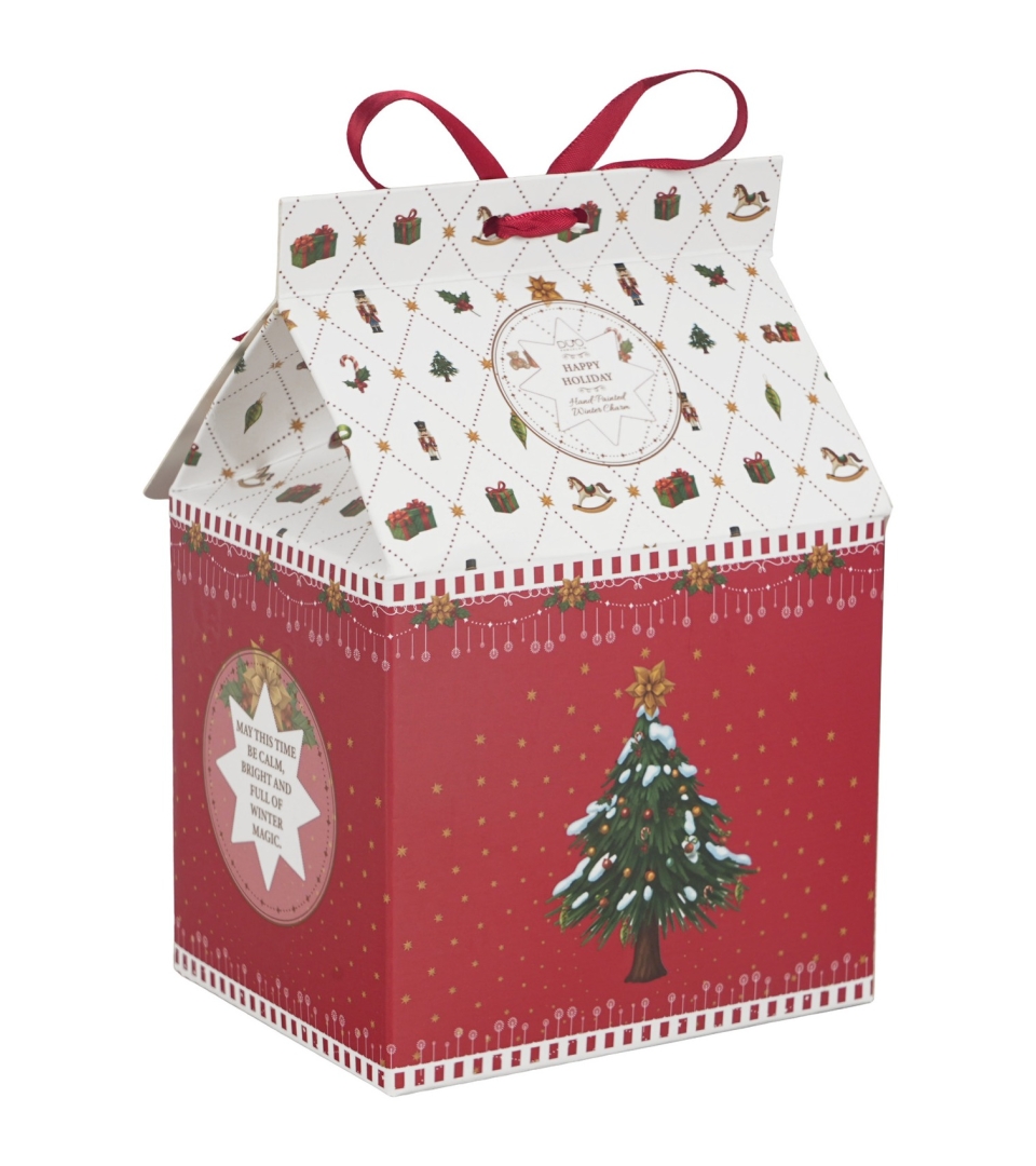 Kubek z zaparzaczem w opakowaniu domek ORNAMENT JOY