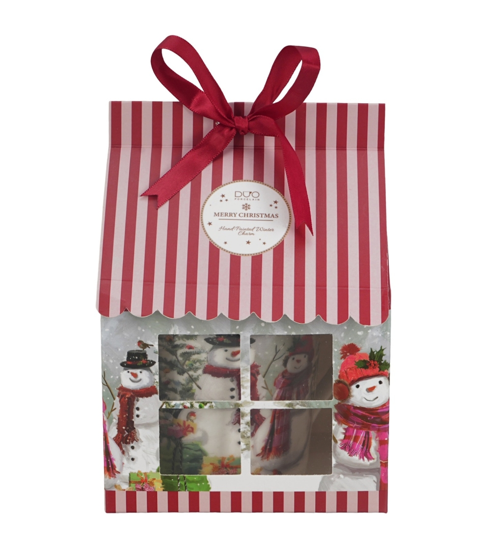 Kubek z zaparzaczem w opakowaniu domek SNOWMAN SMILE