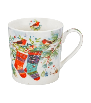 Kubek 360 ml w opakowaniu choinka CHRISTMAS SOCKS
