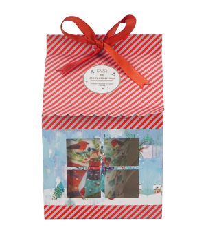 Kubek z zaparzaczem w opakowaniu domek CHRISTMAS SOCKS