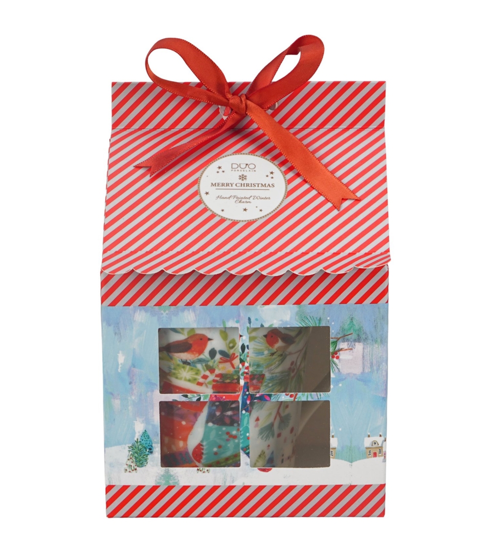 Kubek z zaparzaczem w opakowaniu domek CHRISTMAS SOCKS