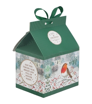 Kubek w opakowaniu domek ROBIN IN SNOW