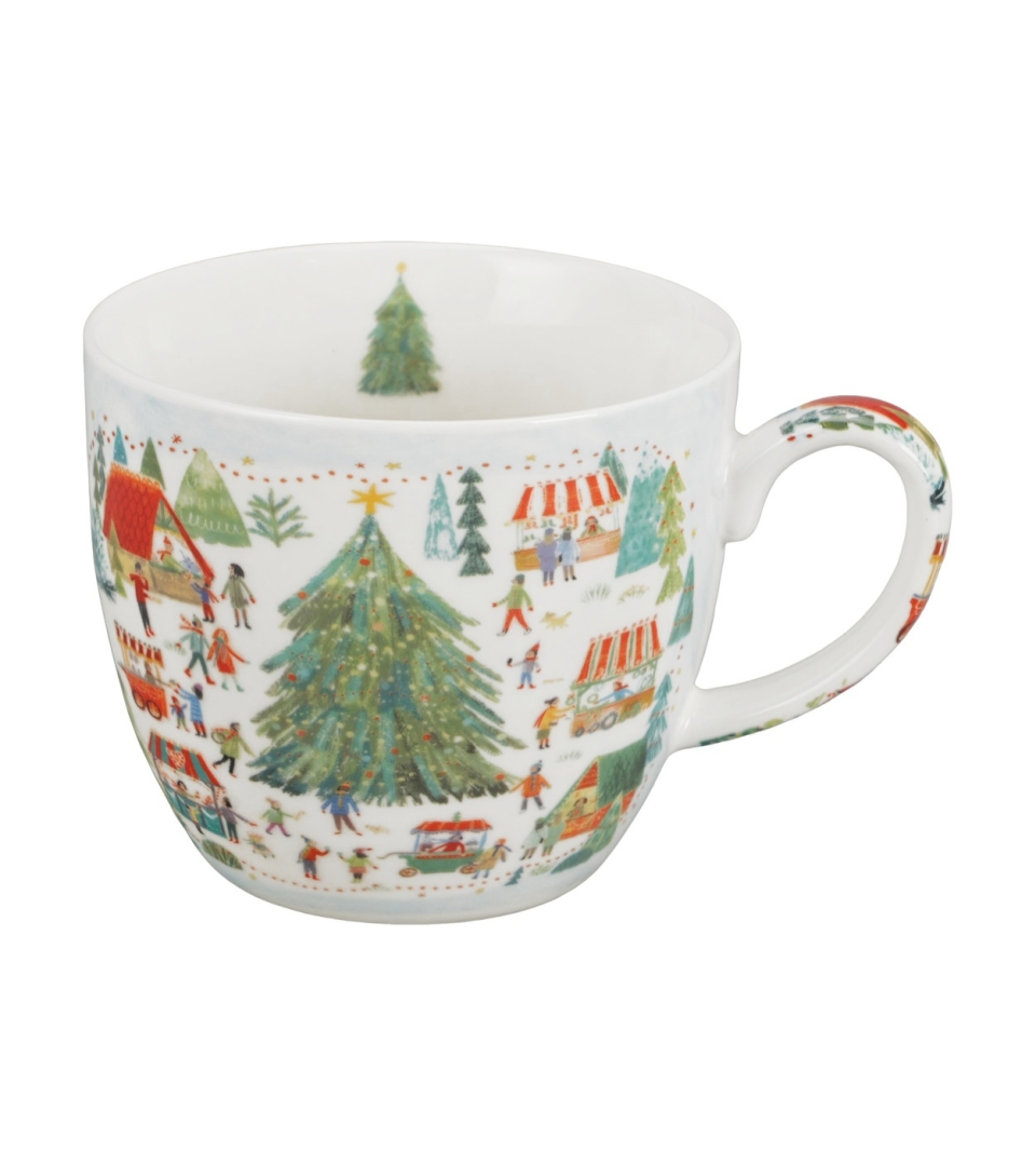 Kubek 460 ml "w koszyczku" CHRISTMAS MARKET