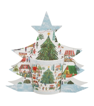 Kubek 360 ml w opakowaniu choinka CHRISTMAS MARKET