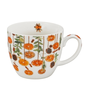 Kubek 460 ml "w koszyczku" WINTER FRUITS