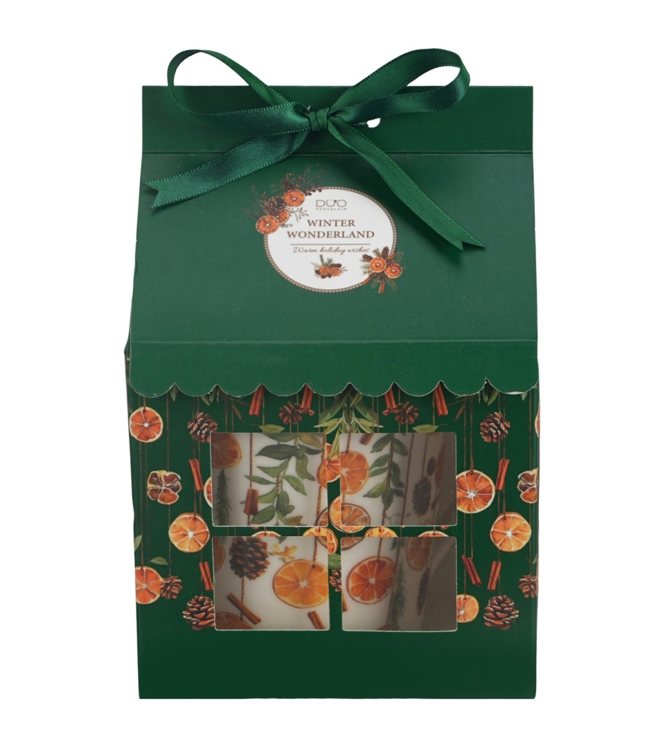 Kubek z zaparzaczem w opakowaniu domek WINTER FRUITS