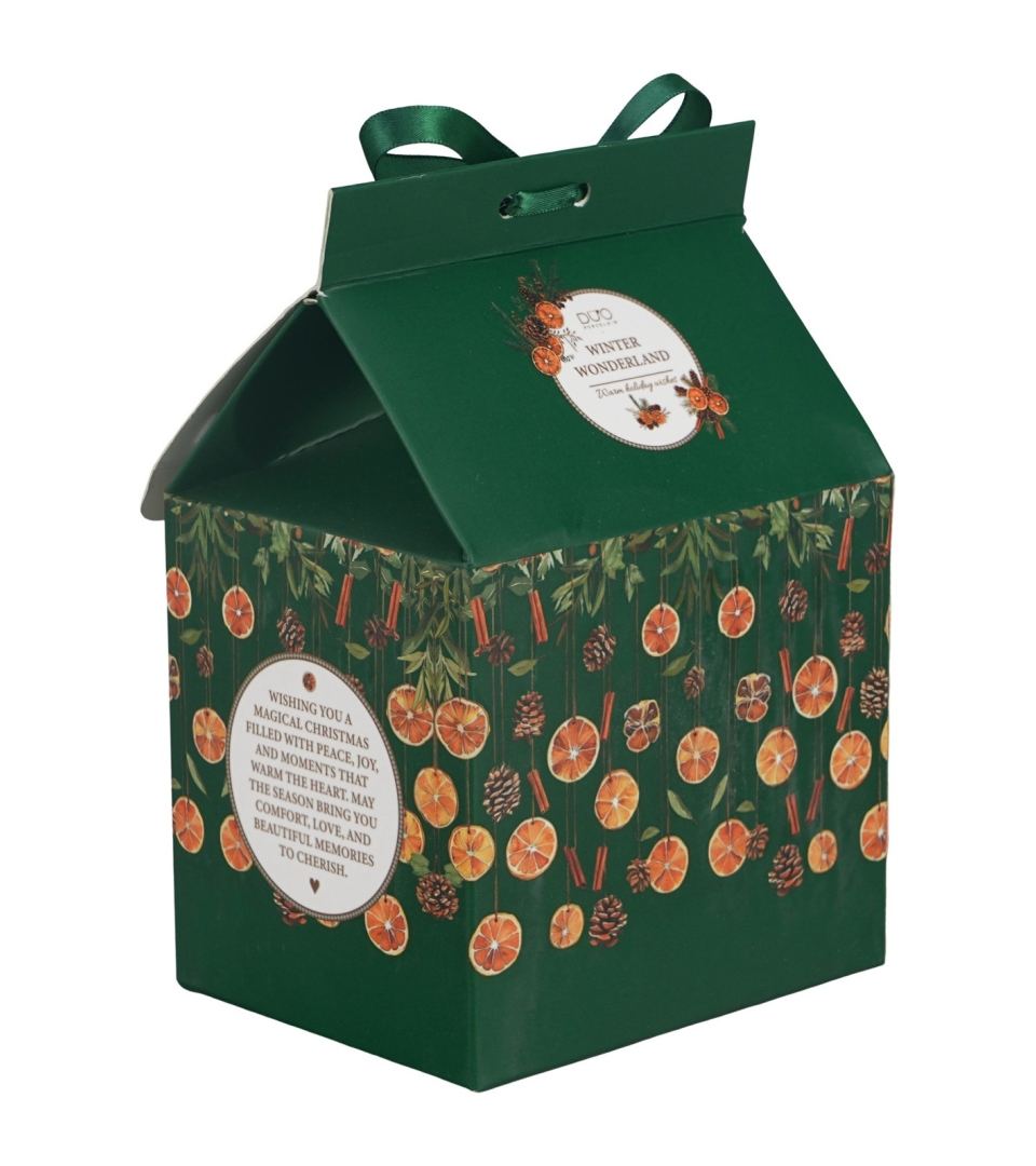 Kubek z zaparzaczem w opakowaniu domek WINTER FRUITS