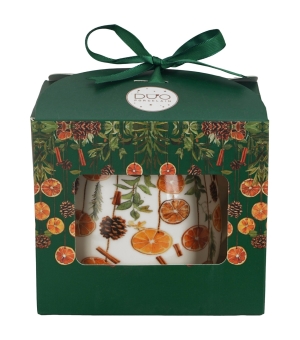 Zaparzacz baryłka w pudełku z kokardą WINTER FRUITS