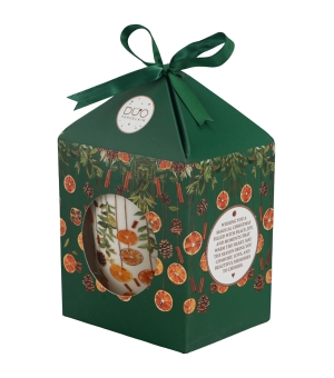 Kubek z zaparzaczem w pudełku z kokardą WINTER FRUITS