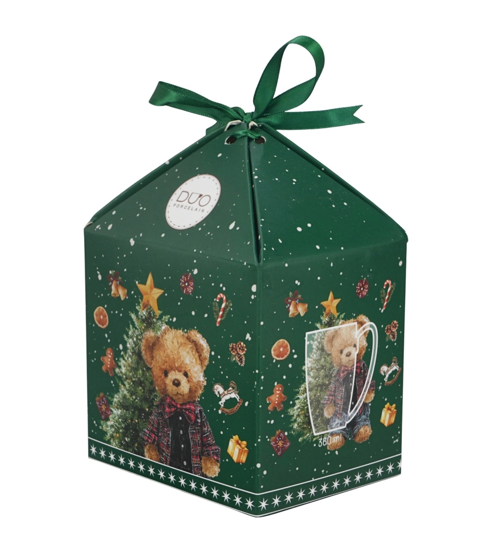 Kubek classic w pudełku z kokardą TEDDY NOEL