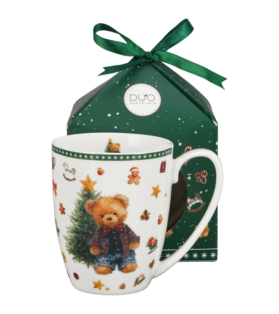 Kubek classic w pudełku z kokardą TEDDY NOEL