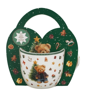 Kubek 460 ml "w koszyczku" TEDDY NOEL