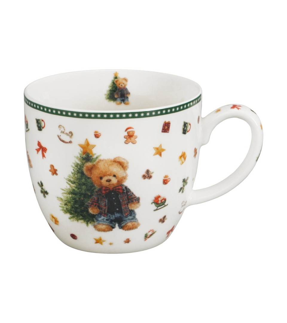 Kubek 460 ml "w koszyczku" TEDDY NOEL