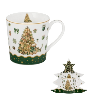 Kubek 400 ml w opakowaniu choinka TREE SPARKLE