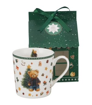Kubek w opakowaniu domek TEDDY NOEL