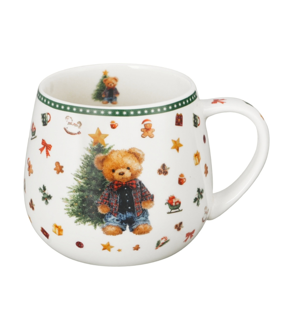 Kubek baryłka w pudełku z kokardą TEDDY NOEL
