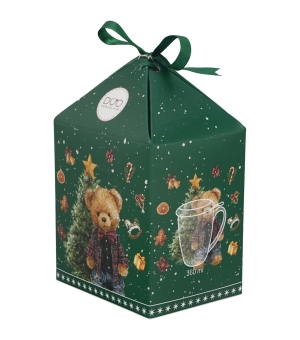 Kubek z zaparzaczem w pudełku z kokardą TEDDY NOEL