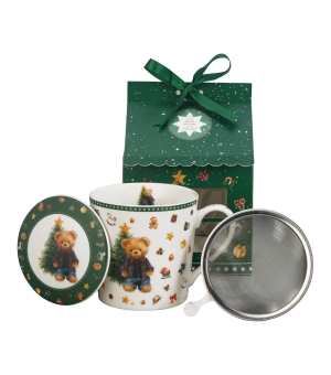 Kubek z zaparzaczem w opakowaniu domek TEDDY NOEL