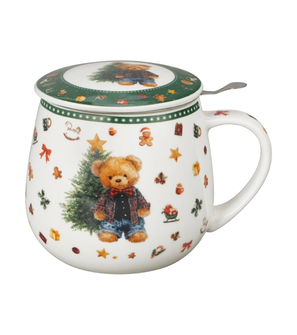 Zaparzacz baryłka w pudełku z kokardą TEDDY NOEL
