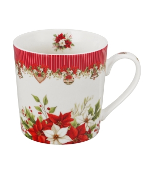 Kubek w opakowaniu domek CHRISTMAS FLOWER