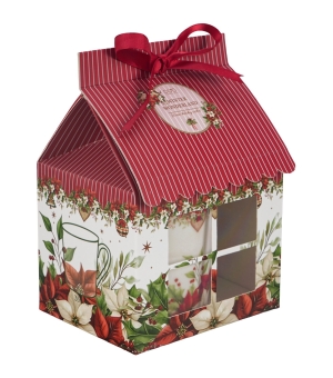 Kubek w opakowaniu domek CHRISTMAS FLOWER