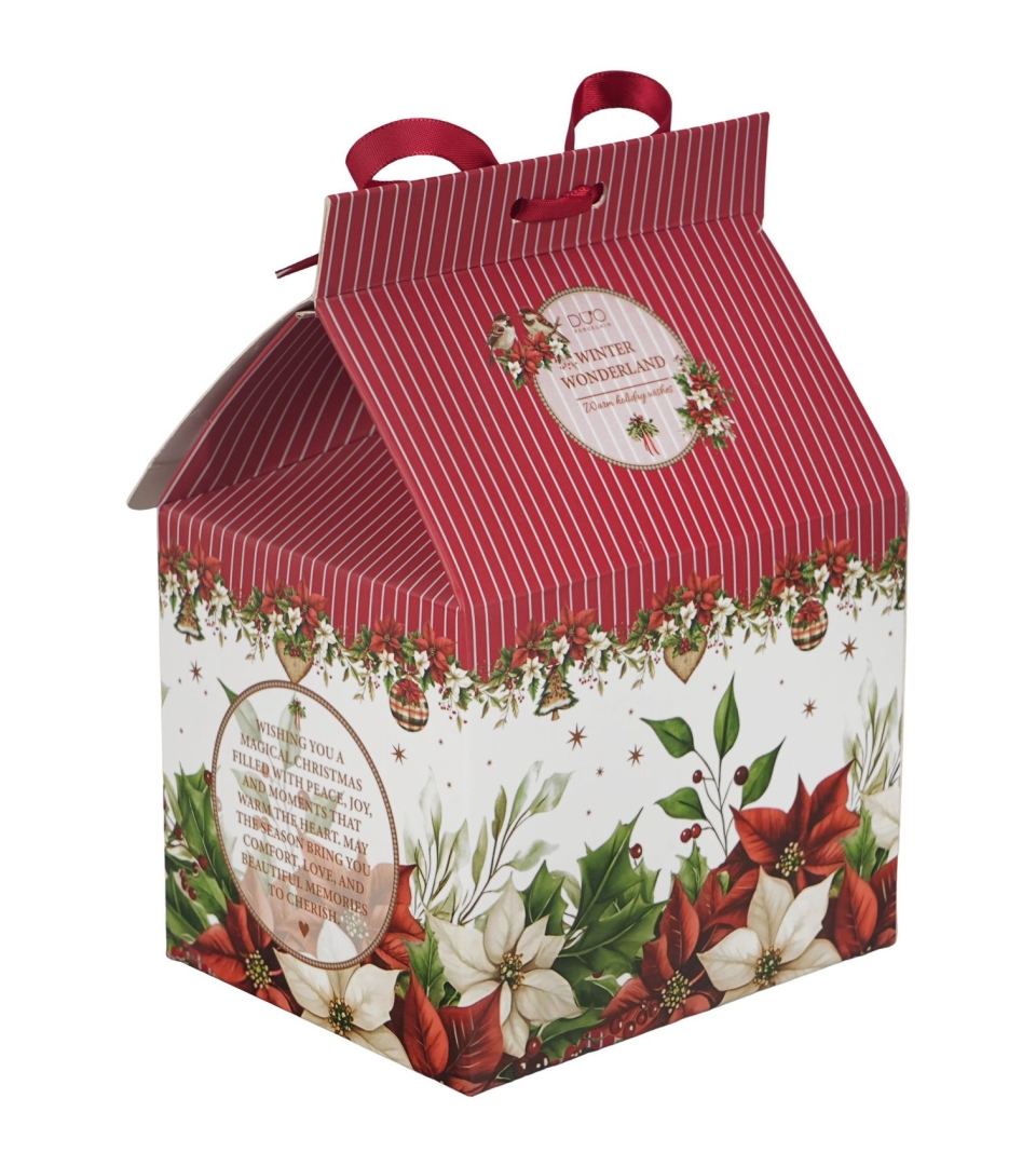 Kubek w opakowaniu domek CHRISTMAS FLOWER