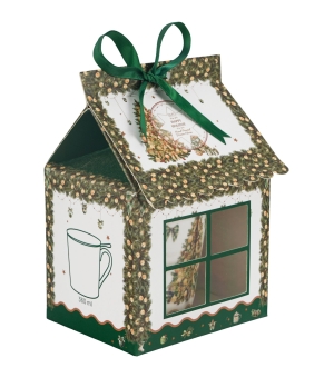 Kubek z zaparzaczem w opakowaniu domek TREE SPARKLE