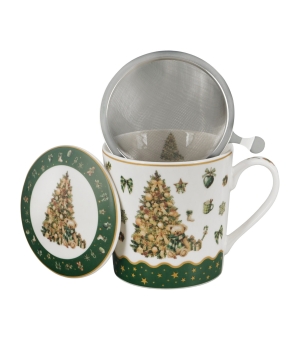 Kubek z zaparzaczem w opakowaniu domek TREE SPARKLE