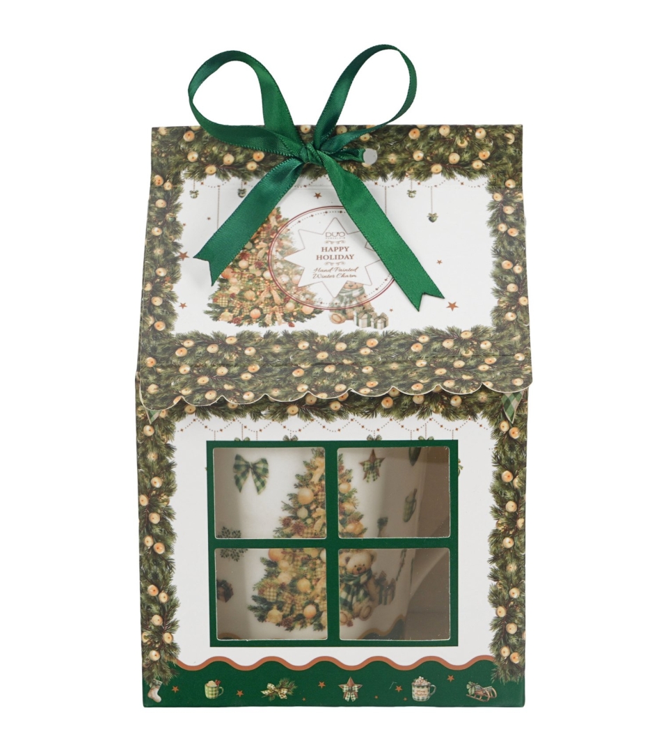 Kubek z zaparzaczem w opakowaniu domek TREE SPARKLE