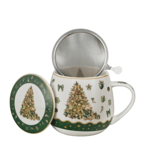 Zaparzacz baryłka w pudełku z kokardą TREE SPARKLE