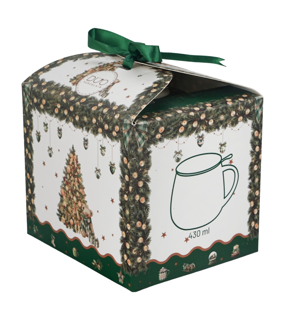 Zaparzacz baryłka w pudełku z kokardą TREE SPARKLE