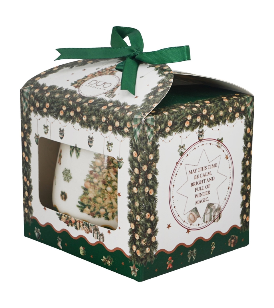 Zaparzacz baryłka w pudełku z kokardą TREE SPARKLE