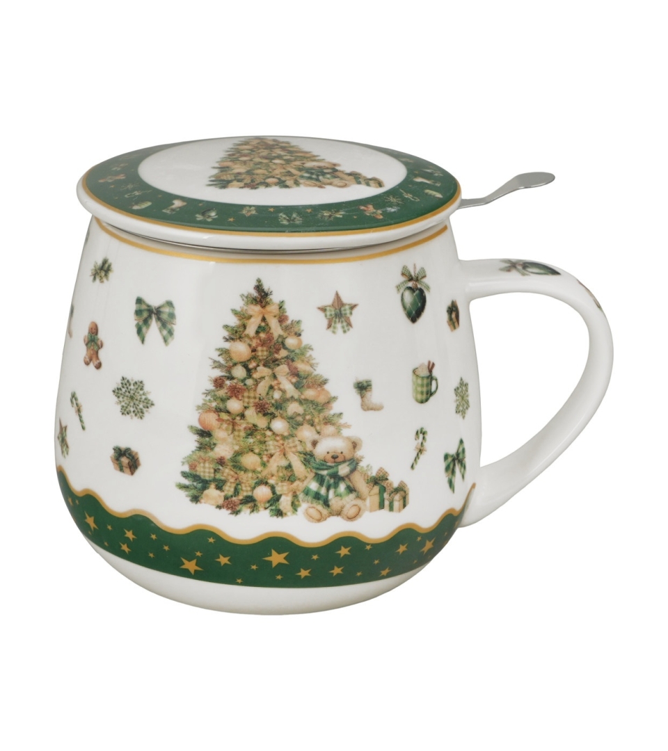 Zaparzacz baryłka w pudełku z kokardą TREE SPARKLE