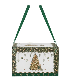 2 Filiżanki ze spodkami w pudełku z uchwytem TREE SPARKLE