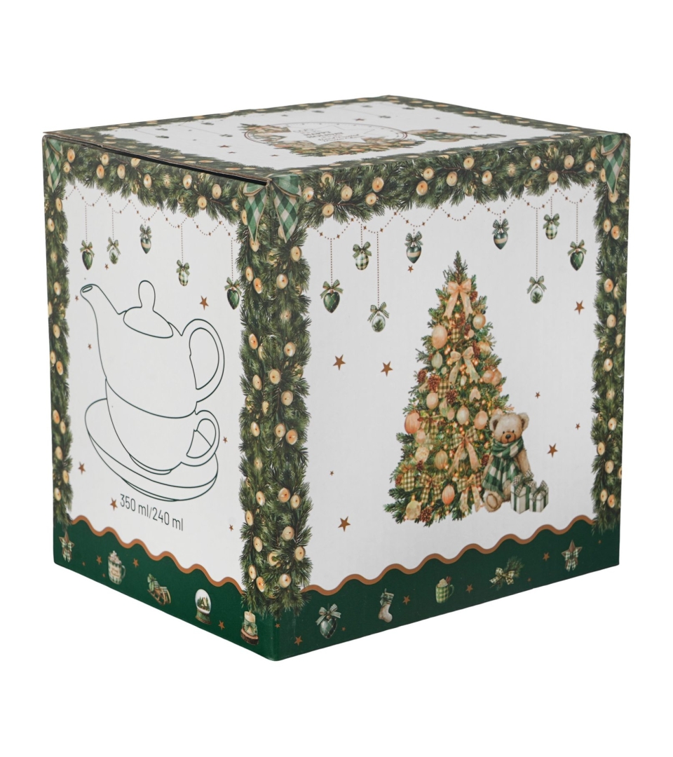 Filiżanka z dzbankiem i spodkiem TREE SPARKLE