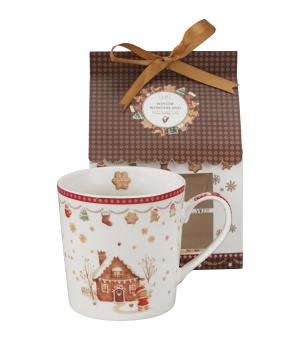 Kubek w opakowaniu domek GINGERBREAD HOUSE